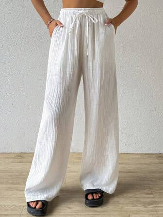 Shein Woven Women’s Simple Solid Color Long Pants