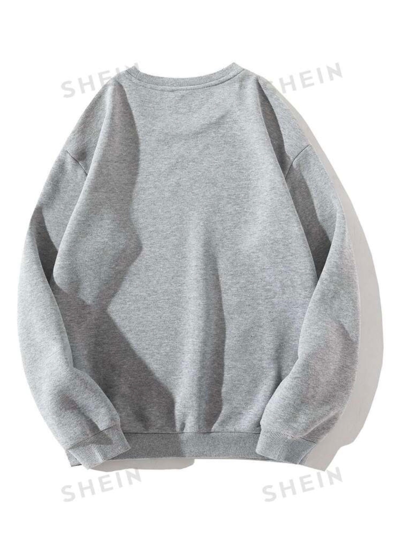 Shein Letter Graphic Thermal Lined Sweatshirt