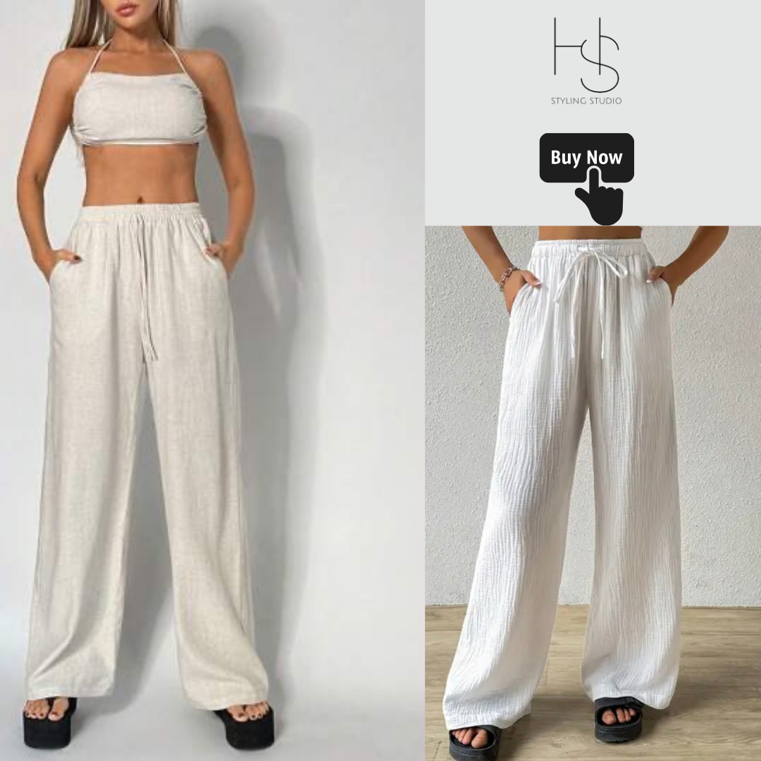 Shein Woven Women’s Simple Solid Color Long Pants