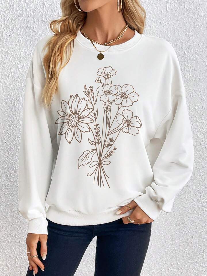 Shein Over-Sized Drop Shoulder Sweatshirt